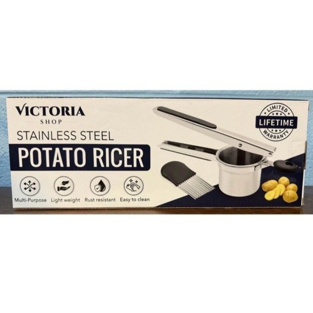 Victoria shop Stainless Steel Potato Ricer NIB Heavy Duty 3 Discs Included